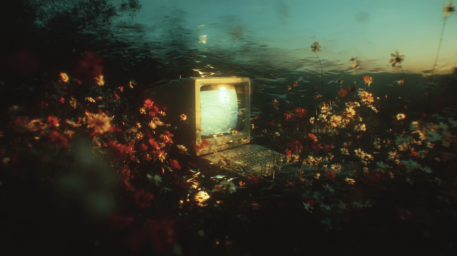 Field of flowers with Macintosh